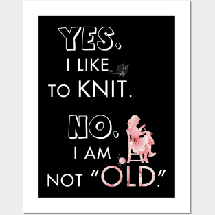 Knitting meaning quotes Tshirt Gift for Knitter Posters and Art